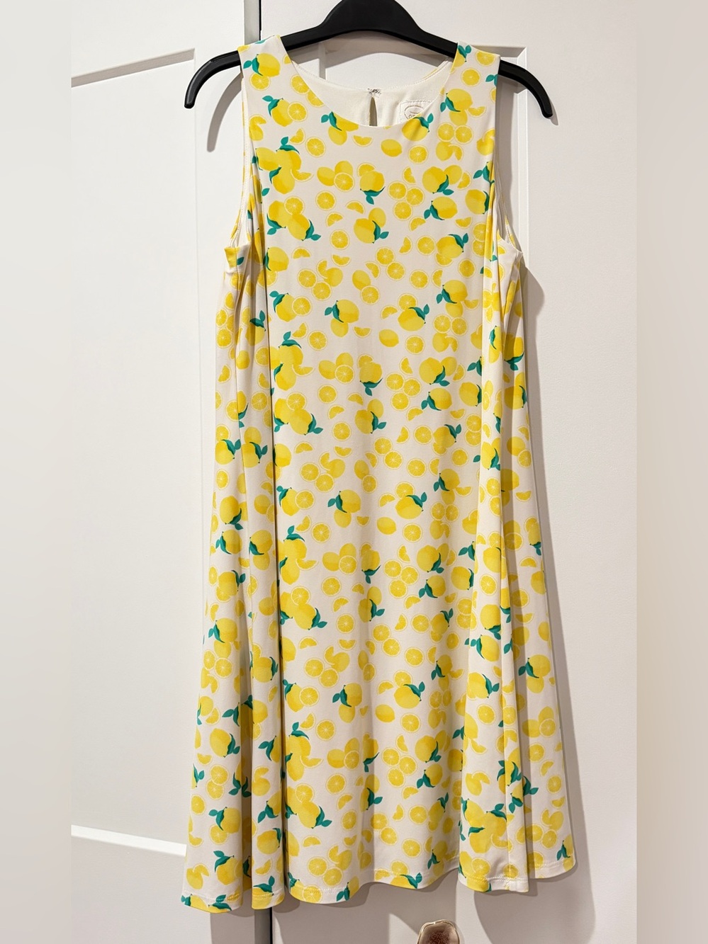 Pappagallo lemon swing dress size small
